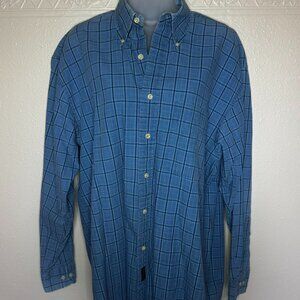 GANT Dress Indigo Mens Blue Stripe Button Down
